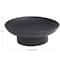 16" Matte Black Decorative Ceramic Tabletop Bowl